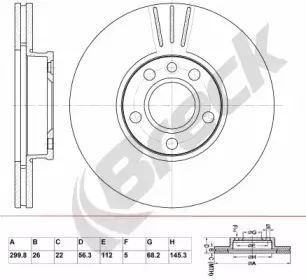 Тормозной диск BRECK купить